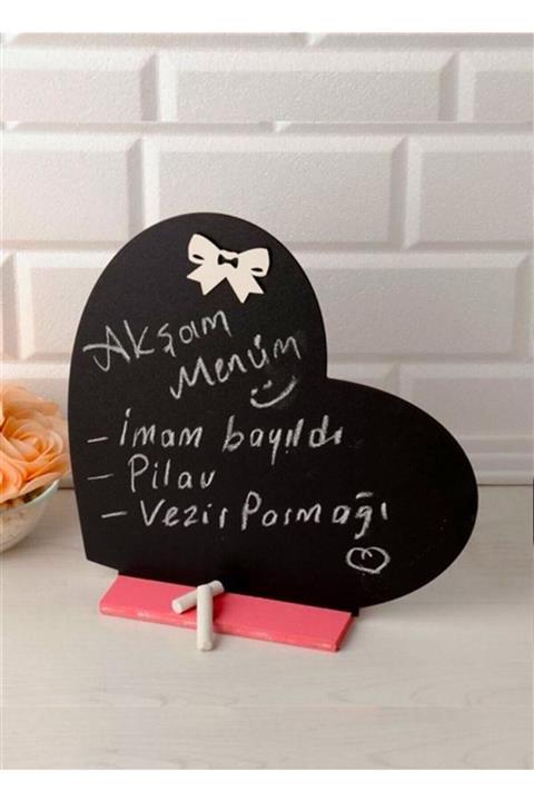 kitchen sense Kalp Kara Yazı Tahtası Günün Menüsü