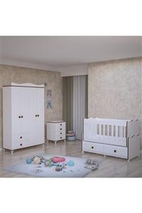 Garaj Home Elegant Yıldız 4 Kapaklı Bebek Odası Takımı-sümela