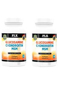 FLX Glucosamine Chondroitin Msm Collagen Vitamin D Glukozamin 180 Tablet X 2 Kutu