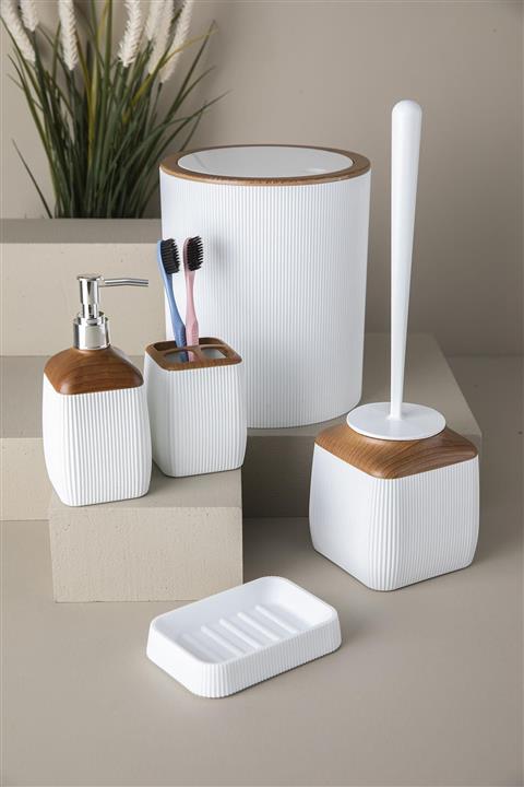 Doreline Bianca 5 Parça Akrilik Lüx Banyo Seti