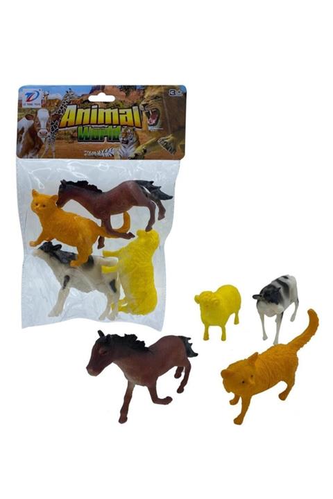 CanEm Oyuncak Poşetli Evcil Hayvanlar Çiftlik Seti