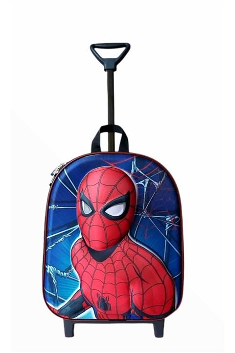 Hızırım Spiderman Kreş Anaokulu Ilkokul Çekçekli Çocuk Sırt Çantası