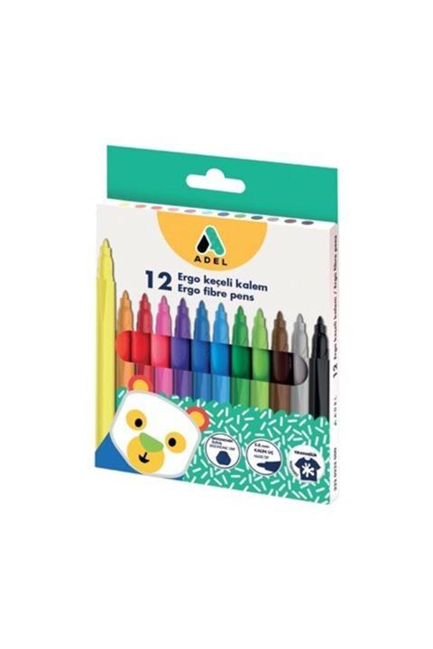 Faber Castell Adel Keçeli Kalem 12'li Ergo