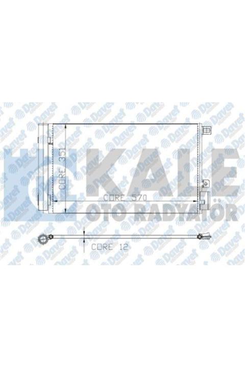 Parçafoni Klıma Radyatoru Lınea 1.4 Mpı 570x351x12 1 Sıra Alb Sıstem Kurutucu Ile