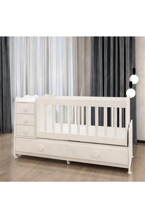 Garaj Home 5 Çekmeceli Mdfli Büyüyen Beşik