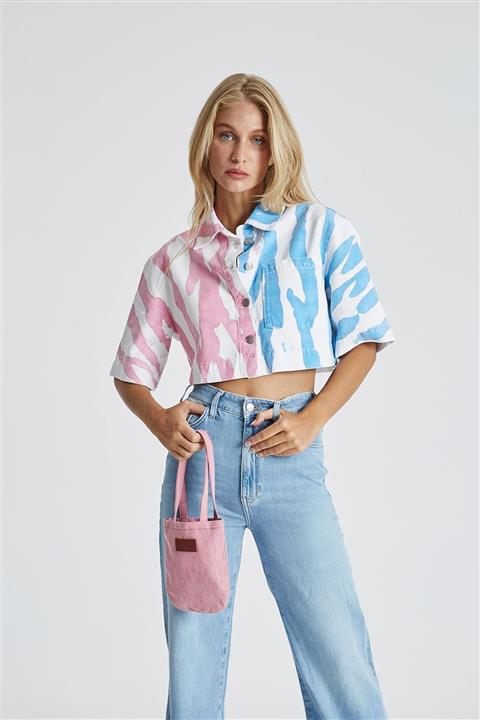 CROSS JEANS Pembe 20x16 Jean Çanta 0489c-013