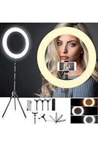 Enshall Mega Palet Ring Light 18 Inç 45 Cm Kuaför, Makyaj Güzellik 5500k 48w Çantalı Ve Kumandalı