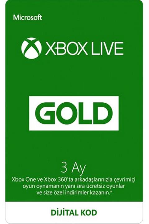 MICROSOFT Xbox Live Gold 3 Aylık (Konsol)
