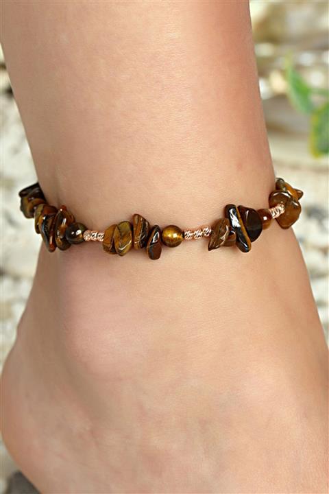 Rachon 925 Ayar Gümüş Kaplangözü Taşlı Halhal