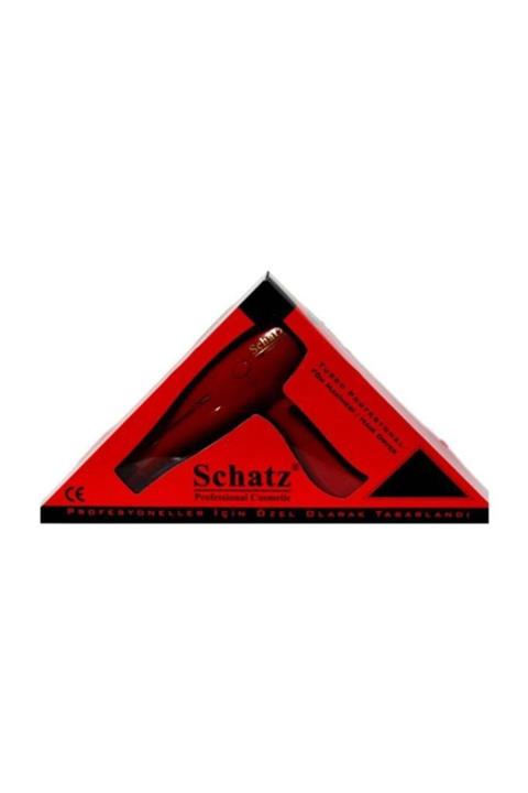 Schatz Profesyonel Turbo 3500 Fön Makinesi Kırmızı 2400w