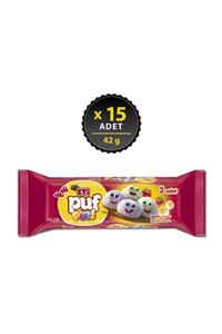 Eti Puf Pufi Çilekli & Muzlu 42 g x 15 Adet