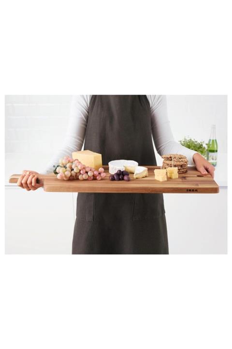 BARBUN Smaata Masif Ahşap Kesme Tahtası Büyük Boy 28x72cm