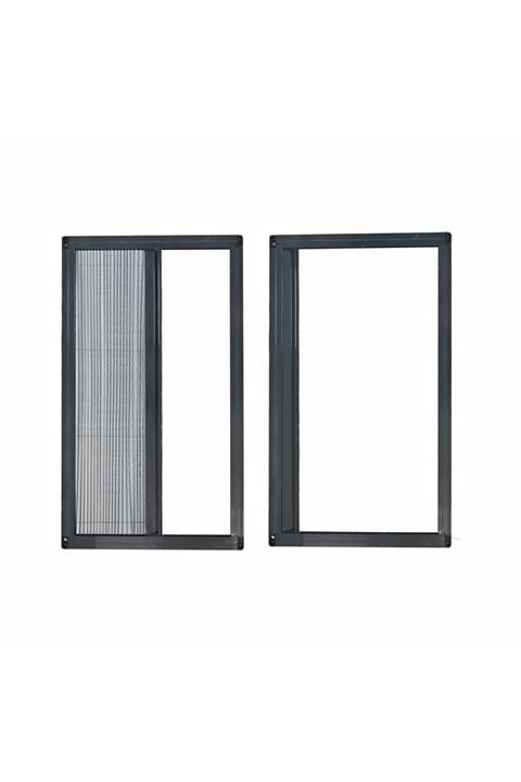 SARPAŞ Pileli Plise Akordiyon Kapı Sineklik 80-100x00-220 Cm Antrasit