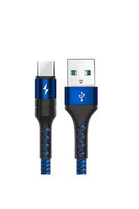 SKV MOBILE 5 Amper Type C Usb Hızlı Şarj Ve Data Kablosu Örgülü 1 Metre