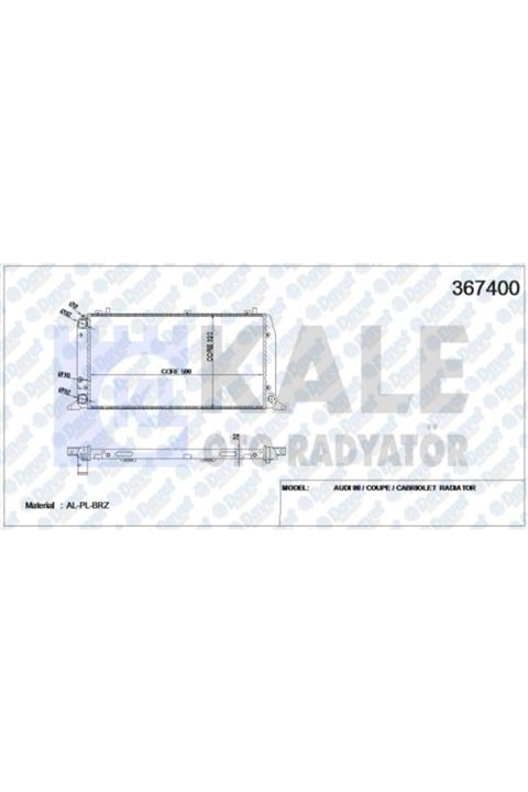 Parçafoni Su Radyatoru Audı 80-cabrıolet-coupe 590x322x34 Al/pl Manuel