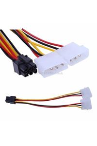 MOLEX 6 Pin 4 Pin Ekran Kartı Kablosu - Vga Sata Power Pcı-e Express