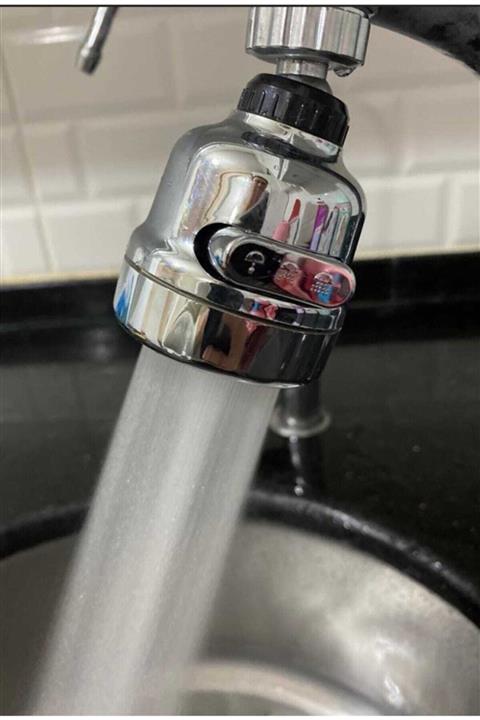 arspazarlama Krom 3 Fonksiyonlu Mutfak Lavabo Başlığı 360 Derece Döner Musluk Ucu