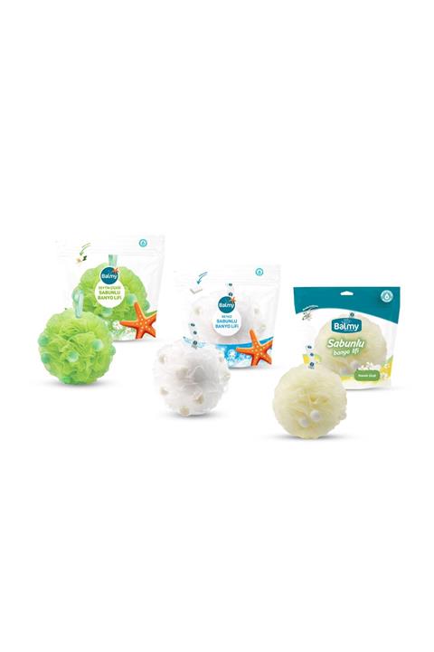 Balmy Balmy 3'lü Doğal Sabunlu Lif