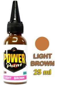 POWER POINT Açık Kahverengi Kalıcı Makyaj Boyası Usa 25 Ml