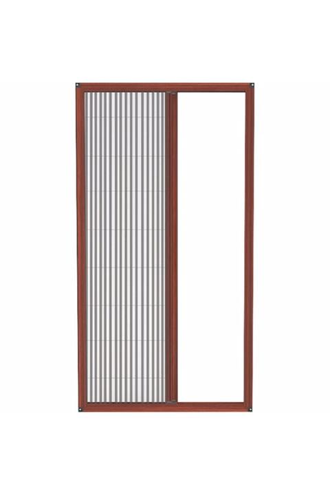 SARPAŞ Pileli Plise Akordiyon Kapı Sineklik 80-100x00-220 Cm Kahve