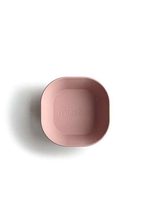 Mushie Dinner Bowl Single Square Blush - Köşeli Kase Tekli Blush Rengi