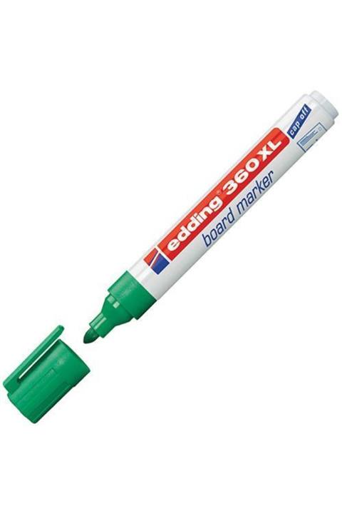 Edding 10 Lu Paket Beyaz Tahta Kalemi Yeşil Cap Off E-360xl