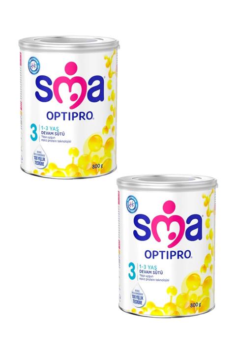 SMA 3 Optipro 800 Gr Bebek Devam Sütü 2 Adet