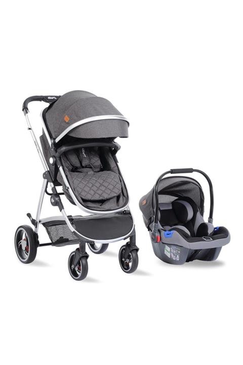 Kraft Glow Travel Sistem Bebek Arabası Koyu Gri