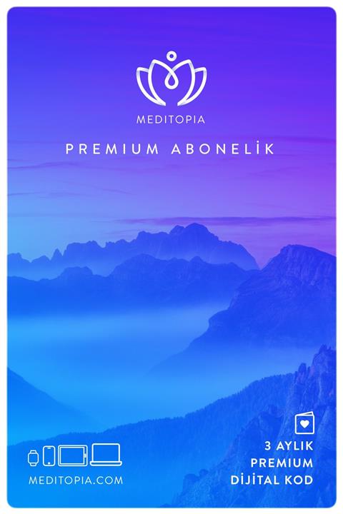 Meditopia Premium 3 Aylık Üyelik
