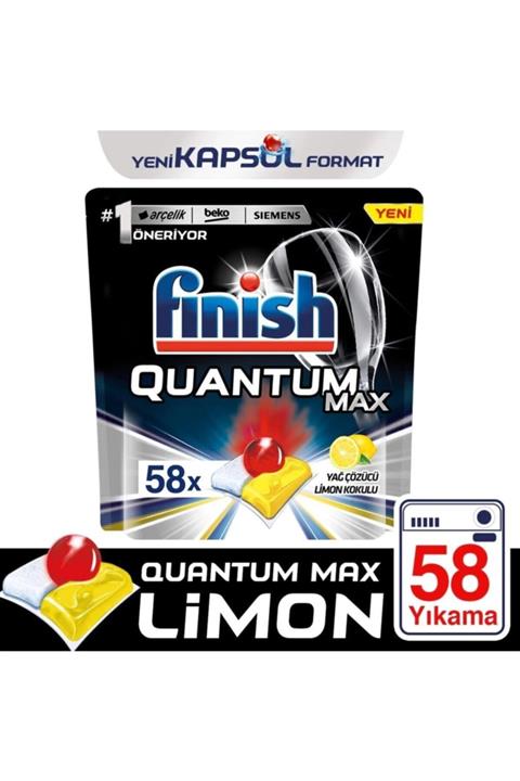 Finish Bulaşık Makinesi Deterjanı Quantum Max 58 Tablet