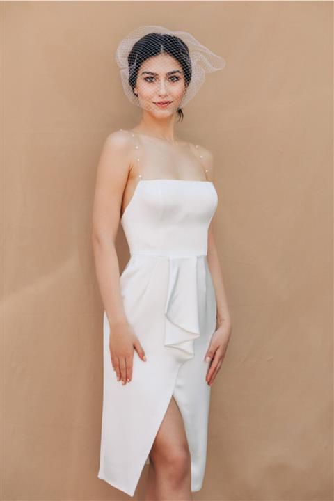 Hello Bride Kadın Beyaz Luna Nikah Elbisesi