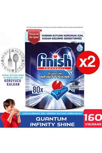 Finish Quantum Infinity Shine 160 Kapsül Bulaşık Makinesi Deterjanı Tableti (80x2)