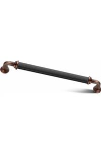 Asil Metal Yakut Kombin Lüks Modern Dolap Çekmece Kulpları 160 Mm Antik Bakır Siyah