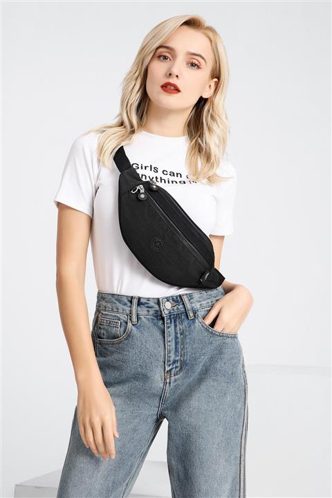 SMART BAGS Smbyb3030-0001 Siyah Kadın Bel Çantası