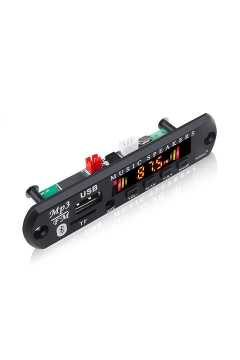 SONREYON Oto 12v Bluetooth Decoder Board Usb Tf Fm Radio Mp3 Wma Player