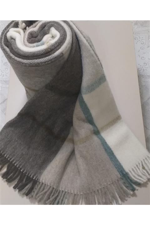 GENÇEV HOME COLLECTİONS %100 Saf Yün Scotch Battaniye