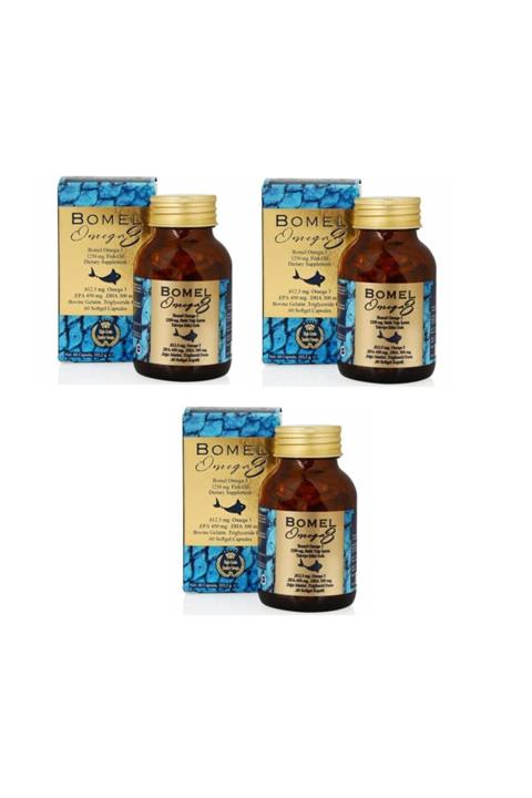 BOMEL Omega 3 Balık Yağı 1250 Mg 60 Kapsül 3 Adet