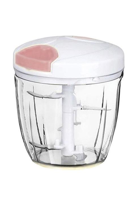 mir home Geniş Hazneli Ipli Soğan Sebze Doğrama Rondosu 5 Bıçaklı