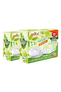 MaxGreenClean 2'li Set Bitkisel Bulaşık Makinesi Tableti 60 Tablet