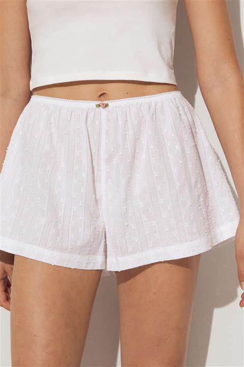 Oysho Pamuklu Puantiye Desenli Şort