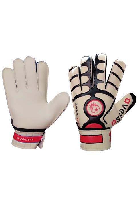 AVESSA Kaleci Eldiveni Avuç Içi Lateks No7 Cırtlı Siyah