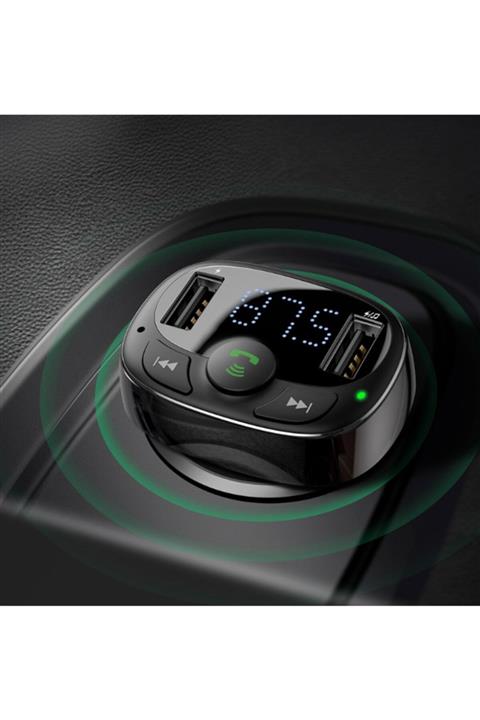 soyoralbilişim Baseus Cctm S-09a Bluetooth Aktarım Mp3 Araç Kiti Dual Usb Araç Şarjı