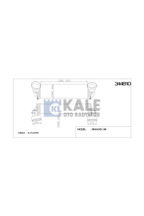 KALE Turbo Radyatörü X5 E70-x5 E70 Lci- X5 F15-x6 E71-x6 F16 Bm