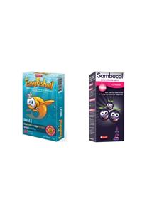 Easy Fishoil Easyfishoil Omega 3 Çiğnenebilir 30 Jel Tablet+sambucol Kids C Vitaminli Şurup 120 Ml