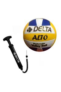 Delta Alto El Dikişli 5 Numara Voleybol Topu + Top Pompası