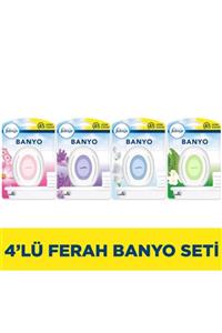 Febreze Hava Ferahlatıcı Banyo  Oda Kokusu 4lü Set