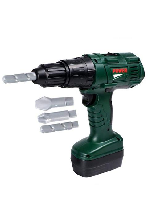 4İ Oyuncak Power Tools Pilli Matkap Seti