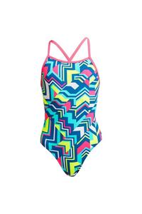 FUNKİTA Girl's Tie Me Tight One Piece Cut Lines