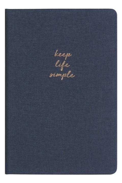 Matt Notebook 14x20 Sert Kapak Defter Noktalı Lacivert