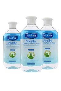 Deep Fresh Micellar Çift Fazlı Makyaj Temizleme Suyu 3 X 400 Ml